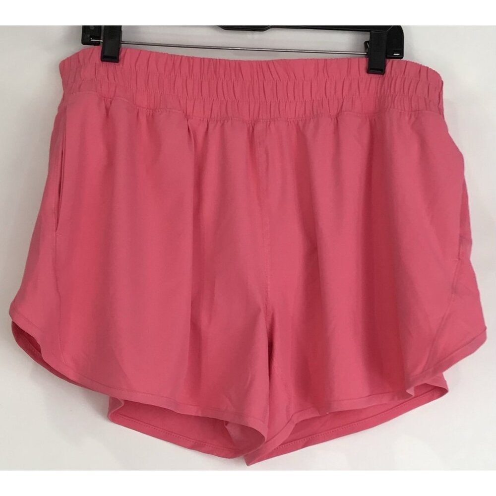 Members Mark Shorts Women’s Size XL Pink Lined Elastic Waist Running Jogging